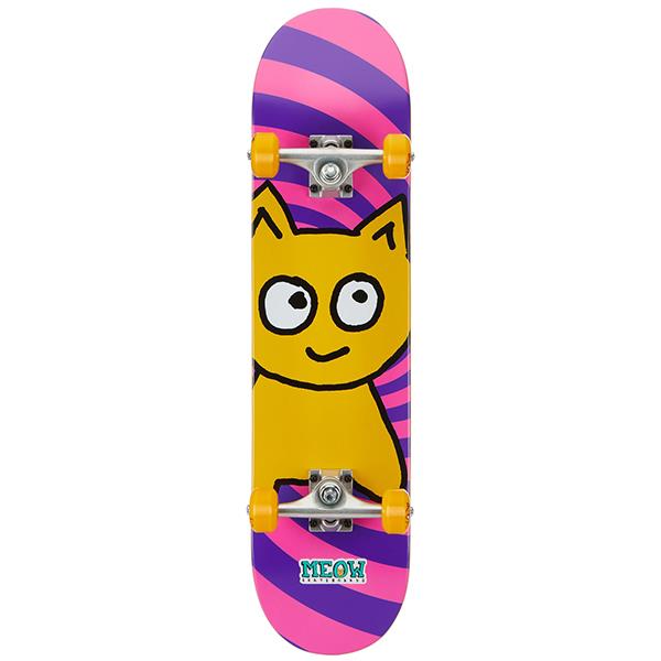 Meow Big Cat Spiral Complete Skateboard - 7.5