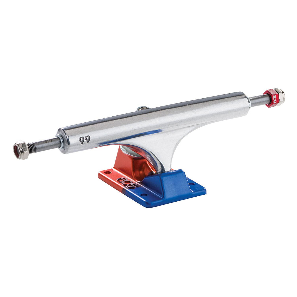 Ace AF1 Anodized Blue Orange / Polished 66 Skateboard Trucks - 66 (6.25") (Pair)