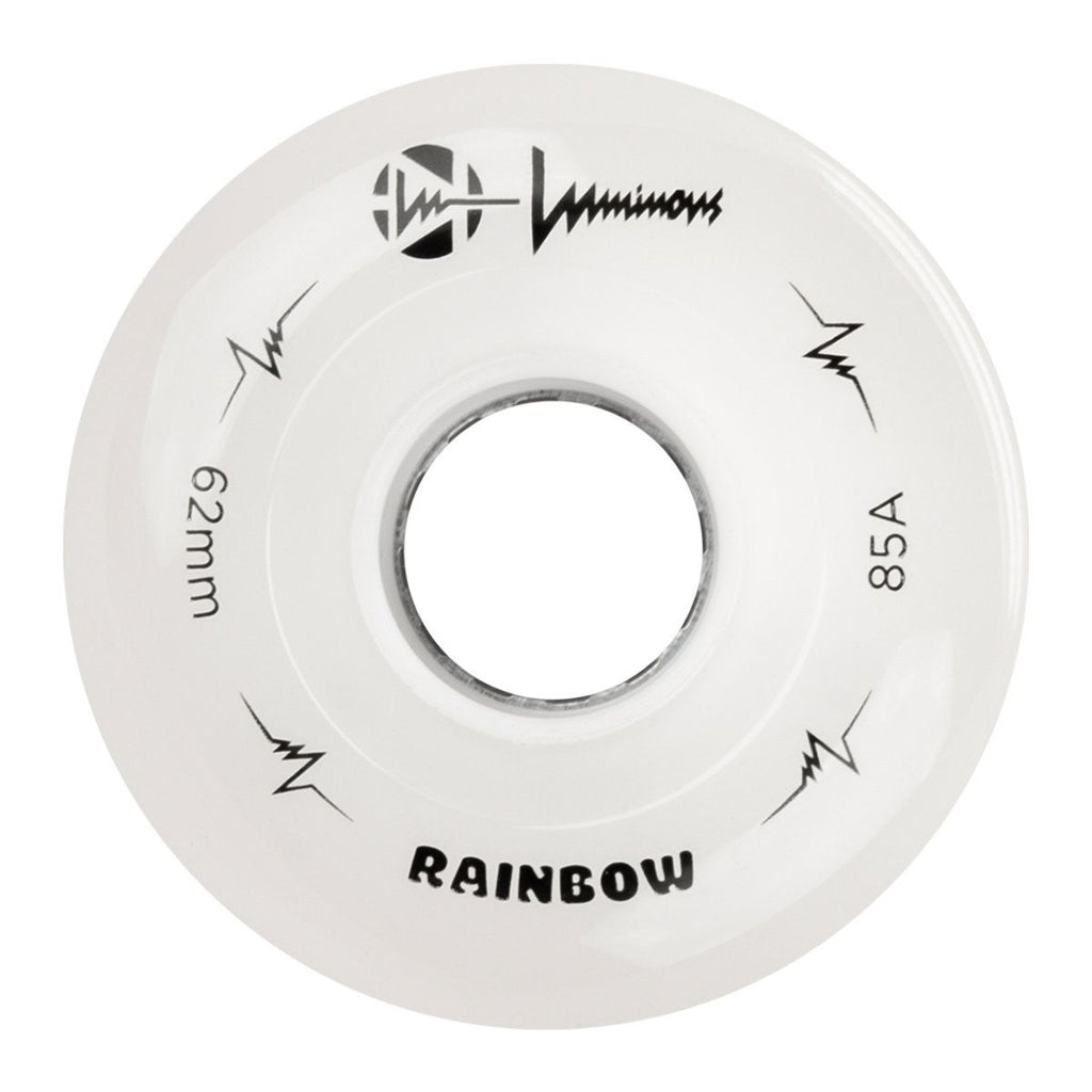 Luminous Sixies LED Quad Wheel - Rainbow White - 62mm / 85a (Unit)