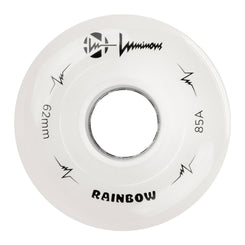 Luminous Sixies LED Quad Wheel - Rainbow White - 62mm / 85a (Unit)