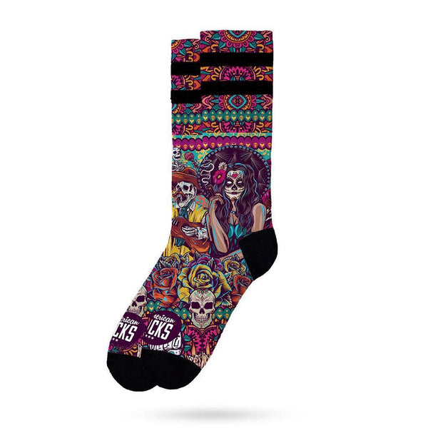 American Socks Día de los muertos - Mid High Socks