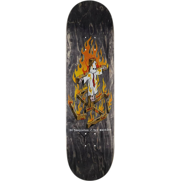 Toy Machine Ed Templeton 'Charred Cross' Skateboard Deck - 8.5