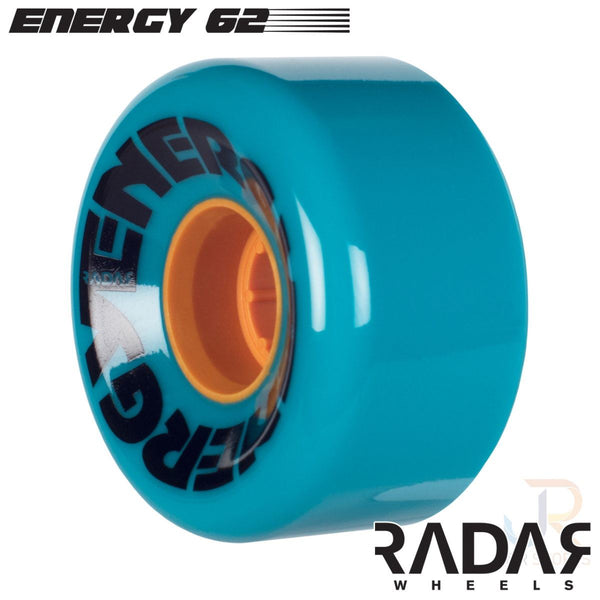 Radar (4) - Energy 62 - Bright Teal - / 78a Skateboard Wheels - 62mm
