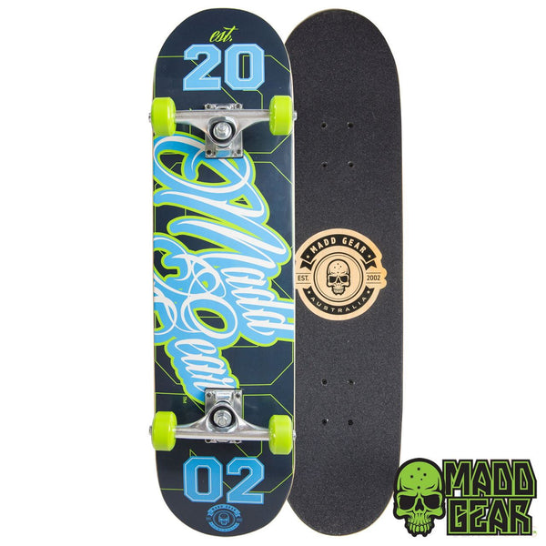 Madd Gear Pro Skateboard - Game Play Blue / Green Complete Skateboard