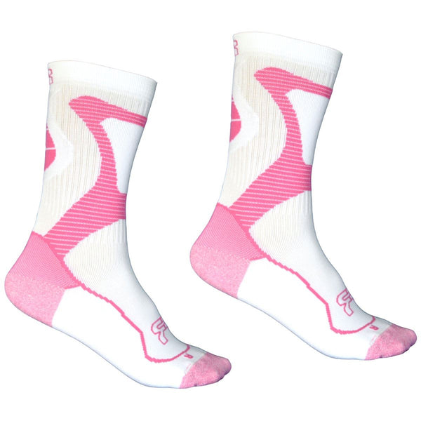 FR Skating Sports Socks - White / Pink