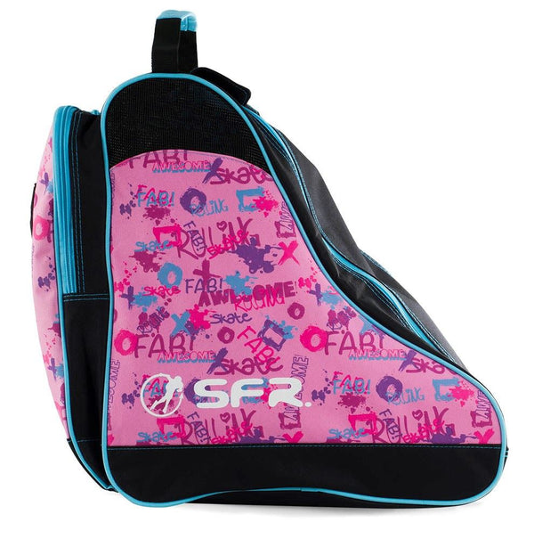 SFR Designer Ice & Skate Bag - Pink Graffiti - Skatewarehouse.co.uk