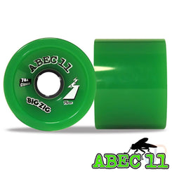 Abec 11 - Classic Bigzigs - Green - 75/81A - Set 4 Skateboard Wheels