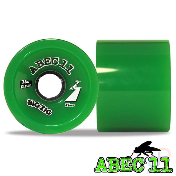 Abec 11 - Classic Bigzigs - Green - 75/81A - Set 4 Skateboard Wheels