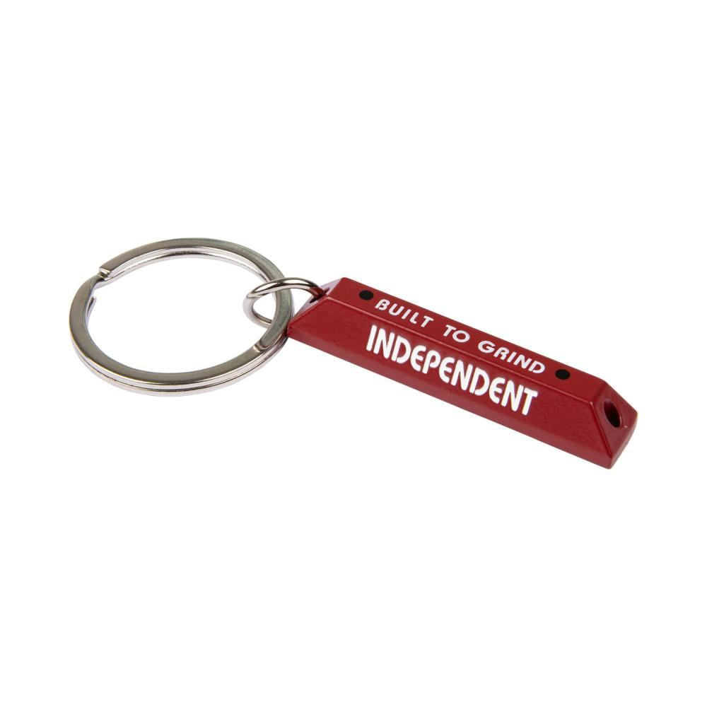 Independent Accessories Red Curb Keychain Red - O/S - Skatewarehouse.co.uk