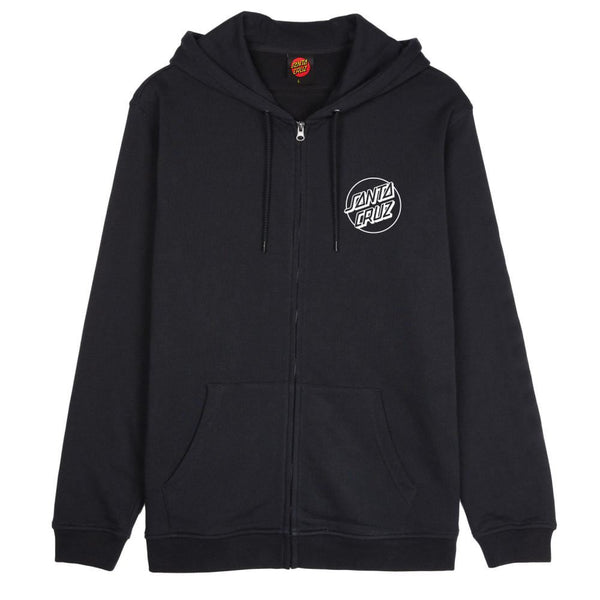 Santa Cruz Zip Hood Kendall Atomic Zip Hood - Black - Skatewarehouse.co.uk