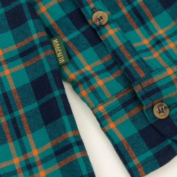 Magenta Jazz Flannel Shirt Green - Skatewarehouse.co.uk