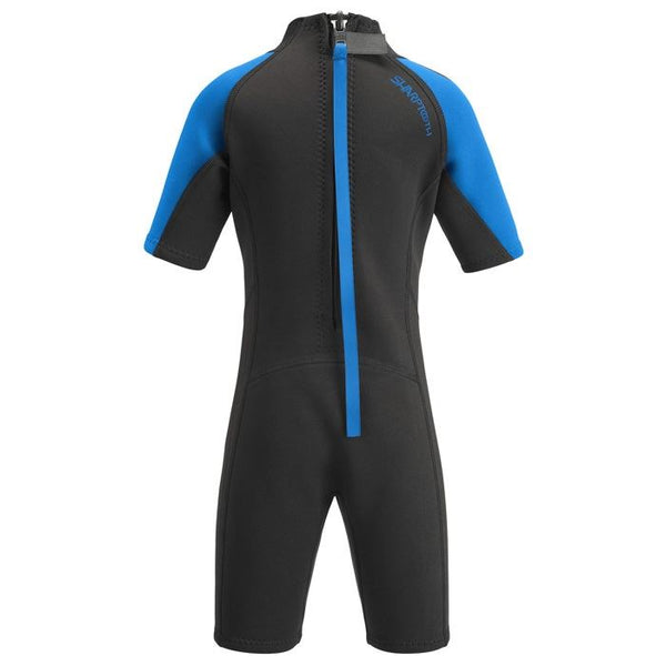 Sharptooth Kids Short Length Wetsuit - Blue
