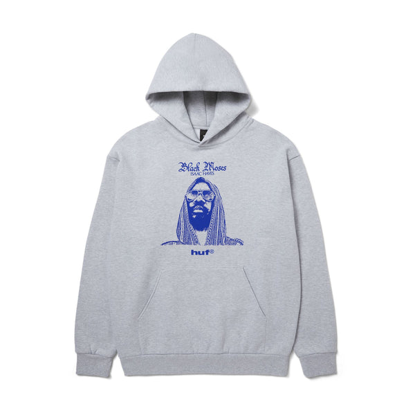 HUF Black Moses P / O Heavyweight Hoodie (Ash)