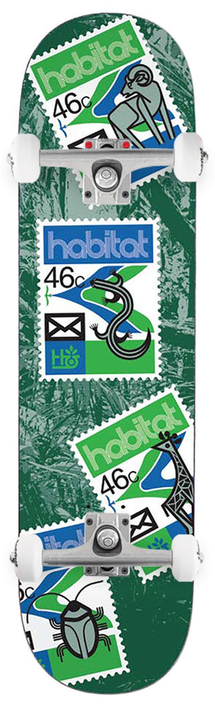 Habitat Postage Scatter Blue x (WB ) x Venom Custom Complete Skateboard - 8.5"