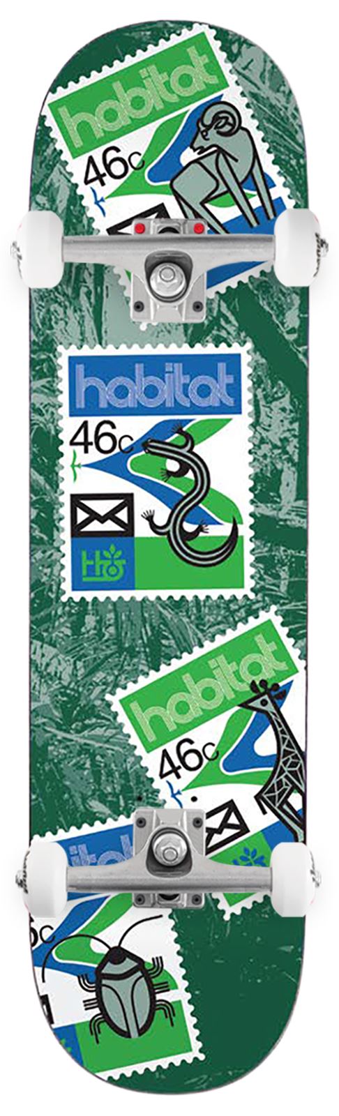 Habitat Postage Scatter Blue x (WB ) x Venom Custom Complete Skateboard - 8.5