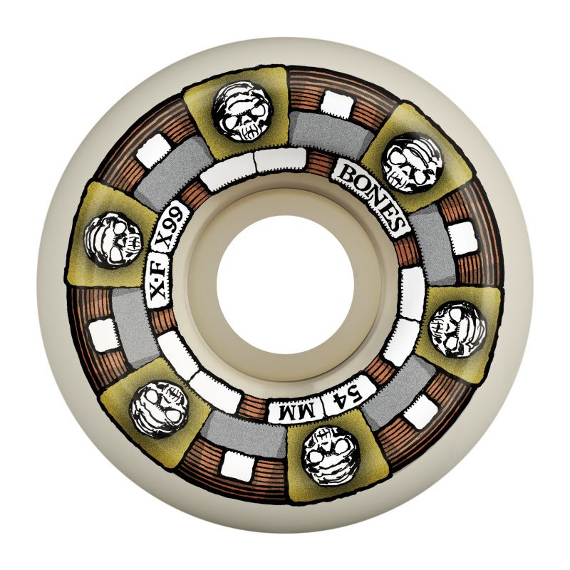 BONES Skateboard Wheels X-Formula 'Timeless Machine' V5 Sidecut 99A - Skatewarehouse.co.uk