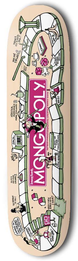 Drawing Boards Mongo Skateboard Deck - 8.0
