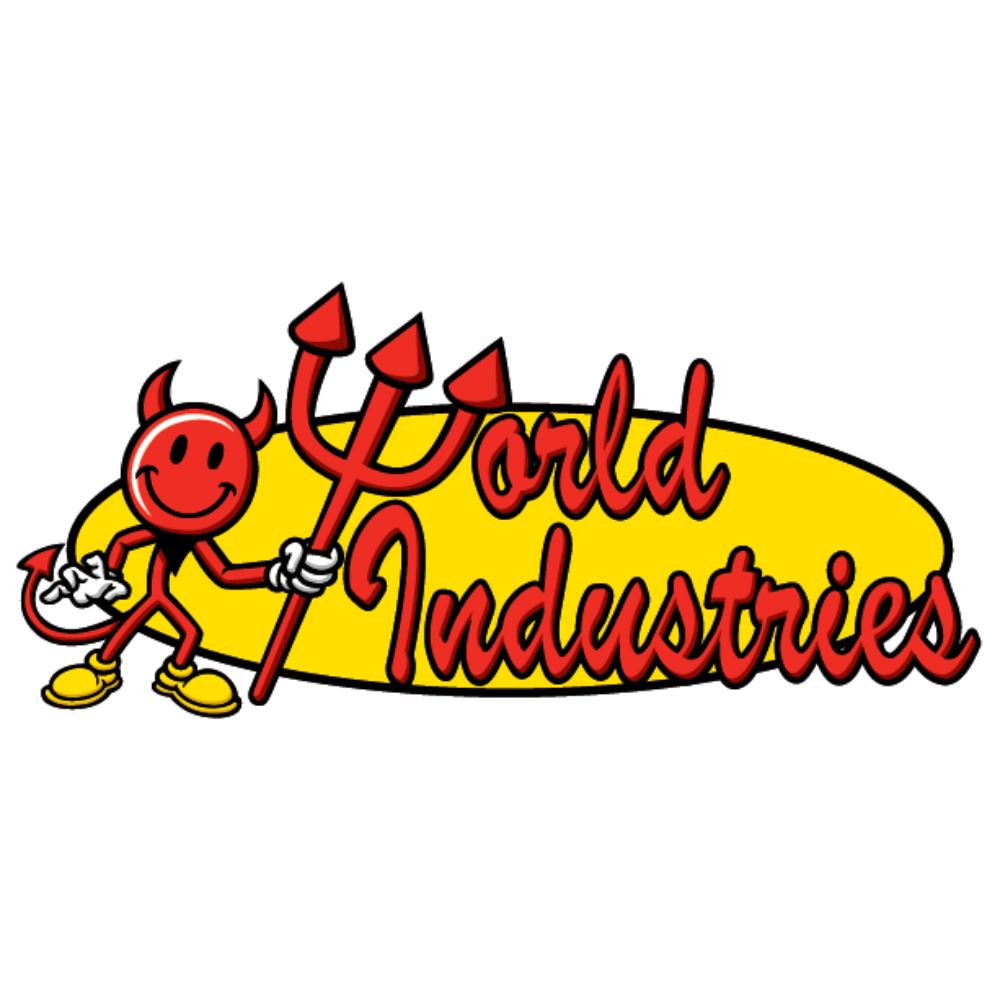 World Industries Oval Logo Die Cut Sticker - 5PK