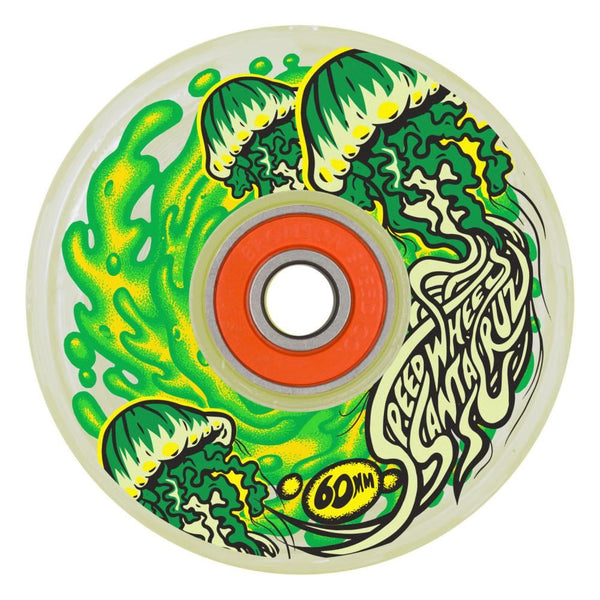 Slime Balls Skateboard Wheels Jelly Fish Light Ups OG Slime - White - Skatewarehouse.co.uk