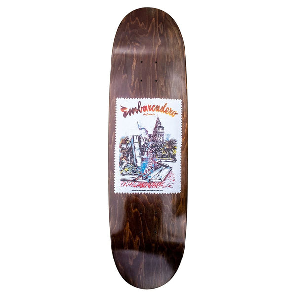 Chico Stix Pawel Swanski 'EMB4Life' - 90's Shape (Hand Screened) Skateboard Deck - 8.73"