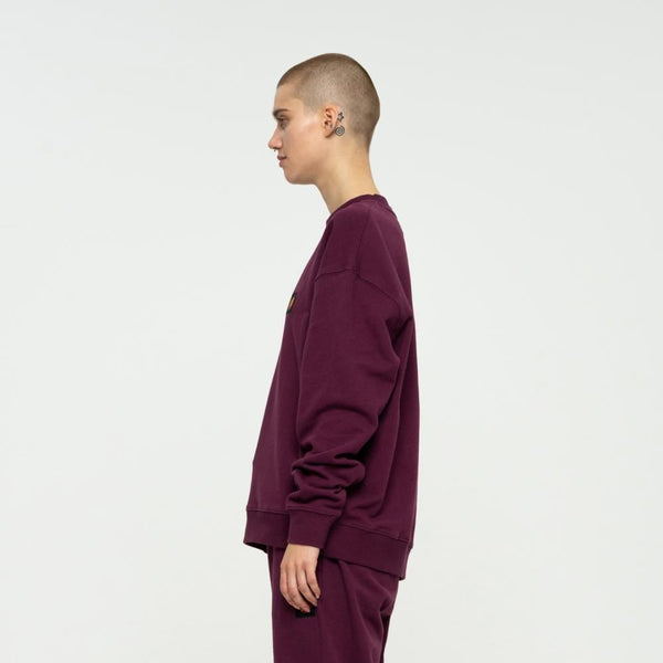 Santa Cruz Crew Classic Label Crew - Beetroot - Skatewarehouse.co.uk