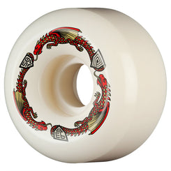 Powell-Peralta Dragon Formula • x 33mm • 93A • RB2 • Off White / Red Skateboard Wheels - 58mm
