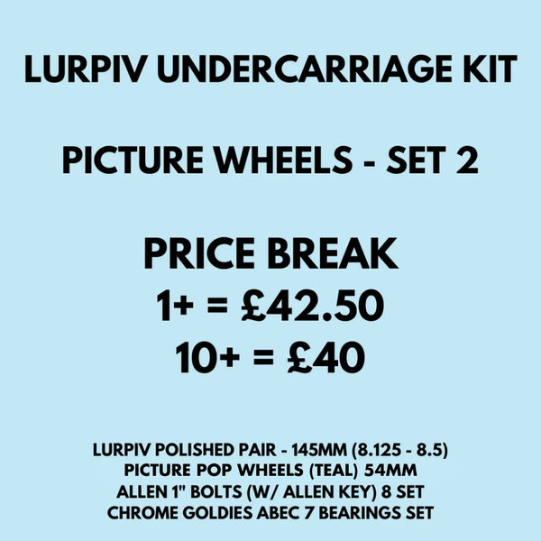 Lurpiv Undercarriage Kit Picture - 145mm Skateboard Trucks (Pair)