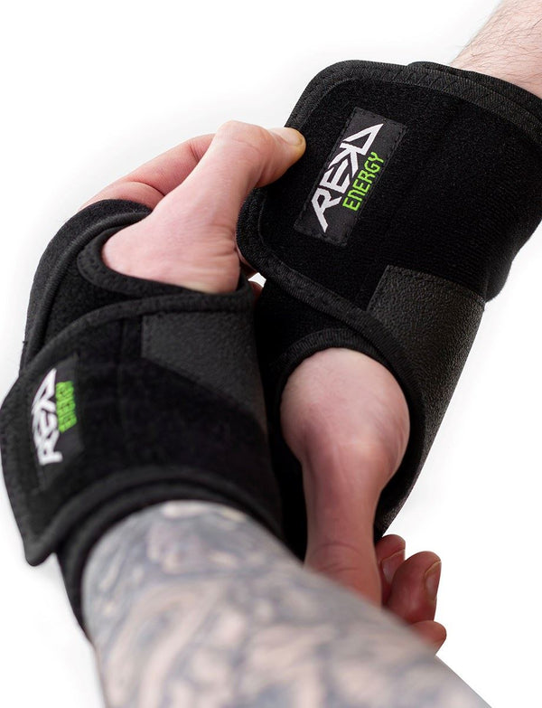 REKD Energy Freedom Wrist Guards - Black - Skatewarehouse.co.uk