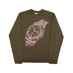 Alltimers Big Face Crew Army Green - Skatewarehouse.co.uk