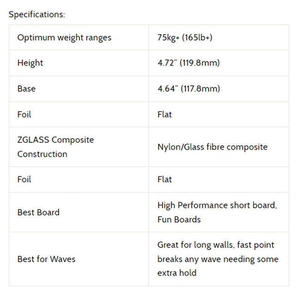 3D Fins - All Rounder Thruster - Large - Zombie Zone (FCS1 / Futures)