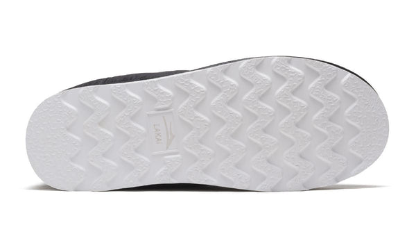 Lakai Owen Slippers Polyester Shoes - Black / White - Skatewarehouse.co.uk