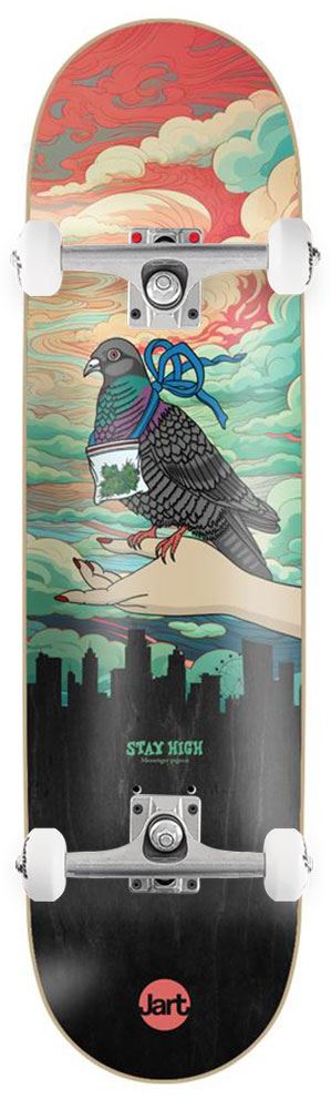 Jart Stay High Pigeon HC Jart x Venom Custom Complete Skateboard - 8.25