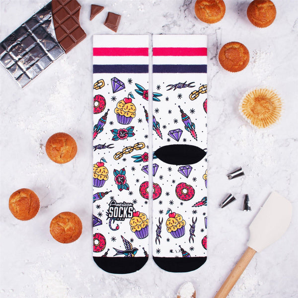 American Socks Cupcake - Mid High Socks