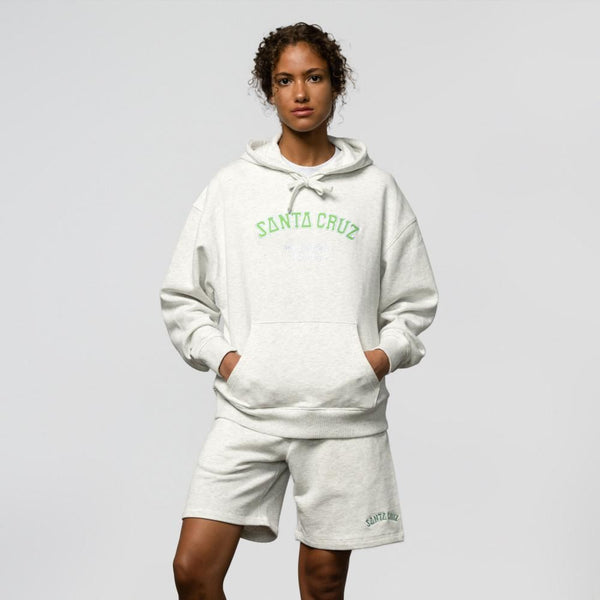 Santa Cruz Hood Collegiate Strip - Athletic Heather - Skatewarehouse.co.uk