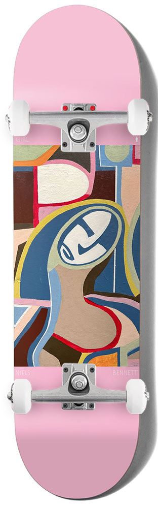 Girl Bar Girl Blues Niels Bennett x Venom Custom Complete Skateboard - 8.0" - Skatewarehouse.co.uk