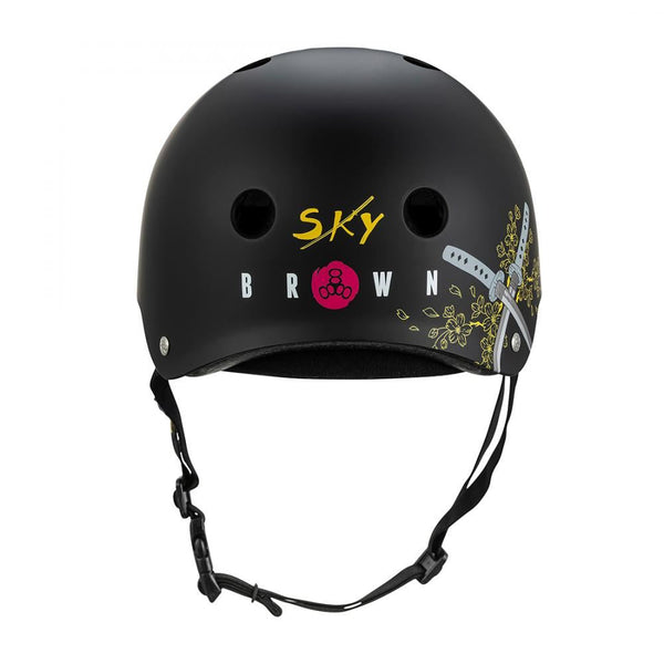 Triple Eight Helmet Certified Sweatsaver Sky Brown - Black