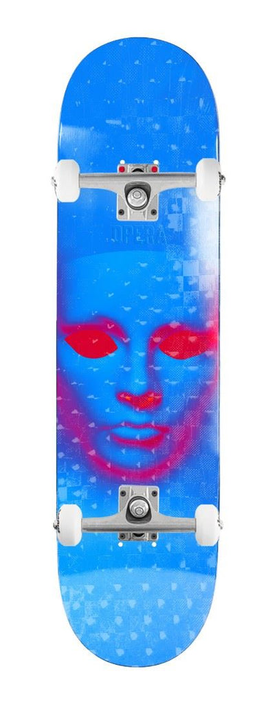 Opera Face EX7 Blue Hologrpahic x Venom Custom Complete Skateboard - 8.25"