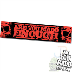 MGP Shop Banner - Are You Madd Enough - Red 130 x 30CM Scooter Parts