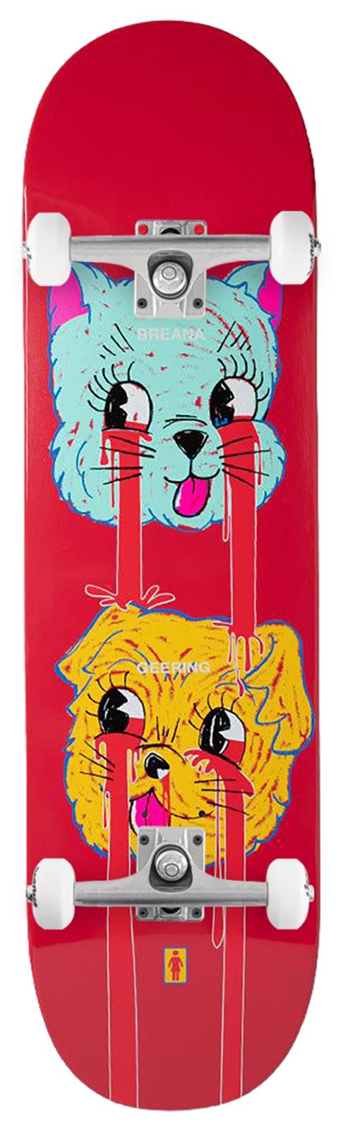 Girl Skateboard Blood Bath Breana Geering x Venom Custom Complete Skateboard - 8.5