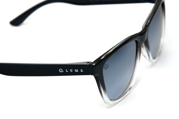 Luma Harlyn Recycled Sunglasses - Clear/Black - Skatewarehouse.co.uk