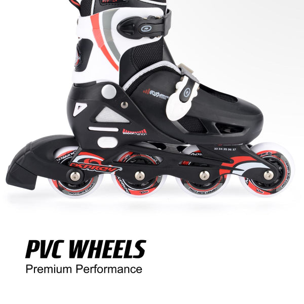 Osprey Adjustable Inline Skate - Red - Skatewarehouse.co.uk