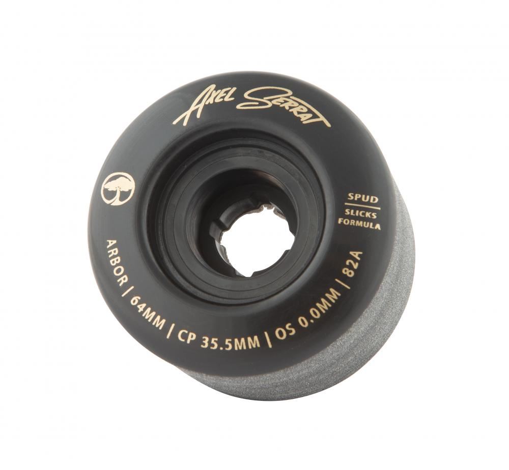 Arbor Signature Wheel Spud Axel Serrat 82a Black - 64mm - Skatewarehouse.co.uk
