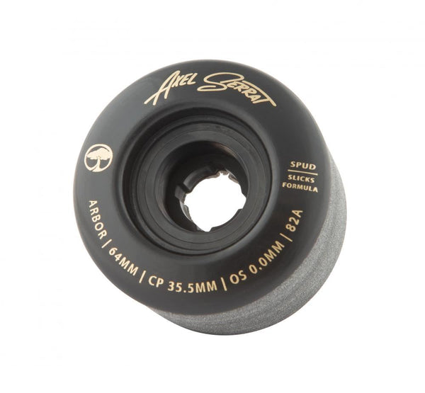 Arbor Signature Wheel Spud Axel Serrat 82a Black - 64mm - Skatewarehouse.co.uk