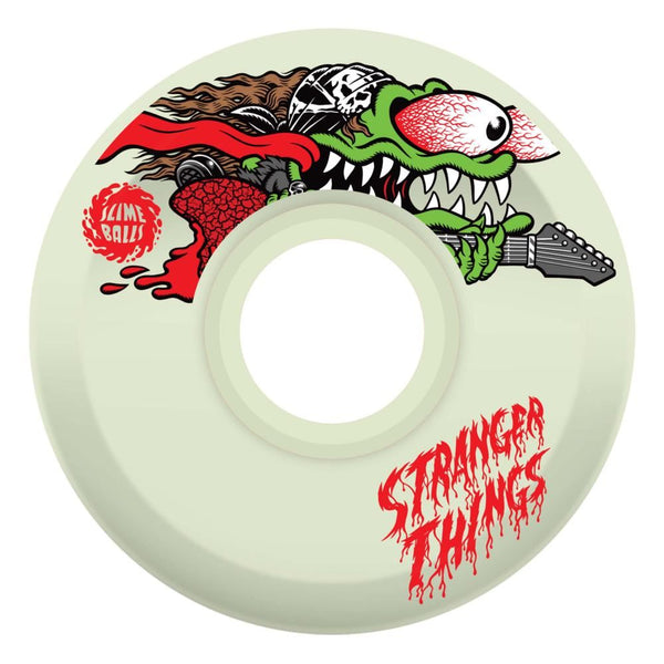 Slime Balls Skateboard Wheels Stranger Things Meek Slasher - Clear - Skatewarehouse.co.uk