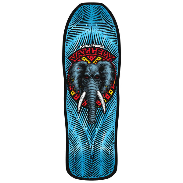 Powell-Peralta Mike Vallely • Elephant '' • • Blue Foil Skateboard Deck - 12.0