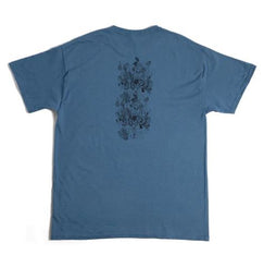 Girl Sketch Book Tee Indigo Blue - Skatewarehouse.co.uk
