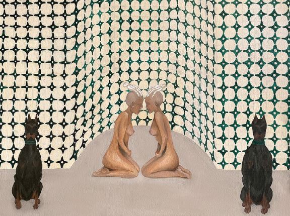 Chocolate L8RGRL Doberman Stevie Perez Skateboard Deck - 8.0