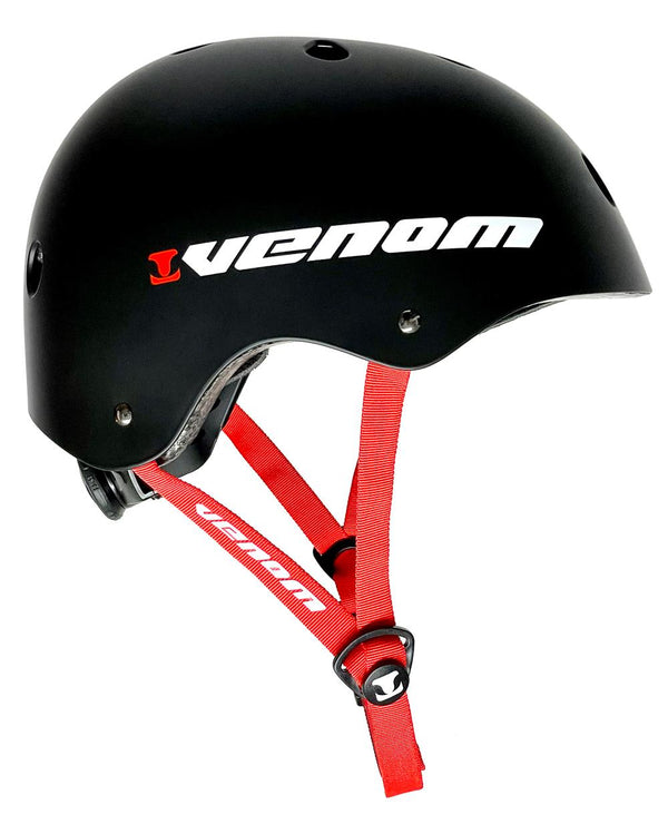 Venom Skateboards Pro Skate Skateboard Scooter Adjustable Helmet - Black - Skatewarehouse.co.uk
