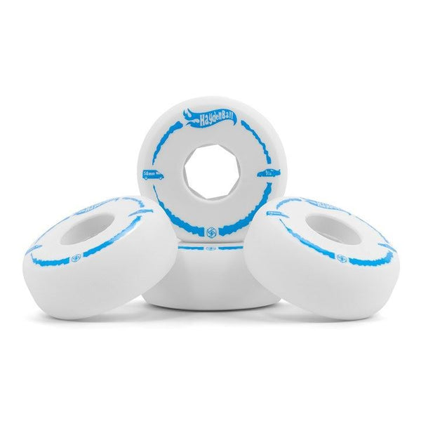 Red Eye Childhood Ball Inline Skate Wheels - White