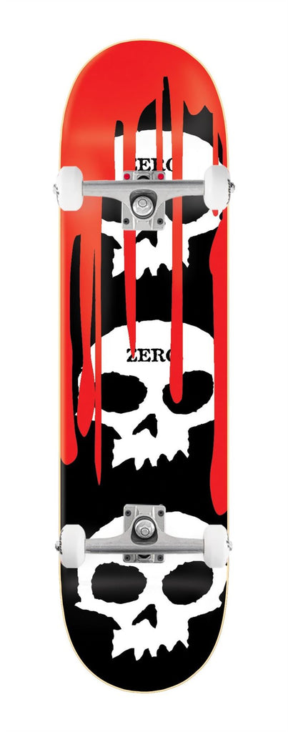 Zero Skateboard Skull Blood Black White Red x Venom Custom Complete Skateboard - 7.75"